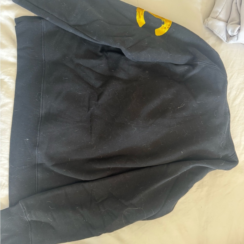 CHANEL Black Hoodie with Colorful Sequin Logo - Picture 3 of 3